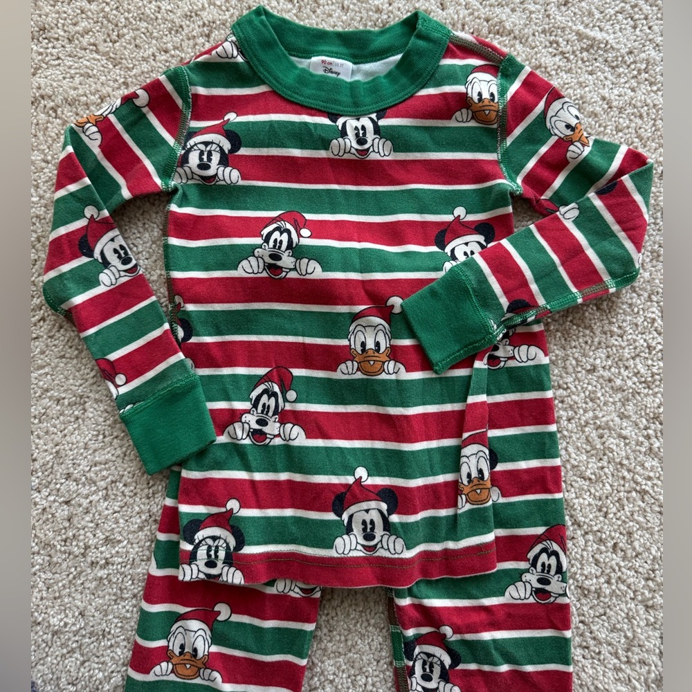 Hanna Andersson Disney Mickey and Friends Long John Christmas Holiday Pajamas
